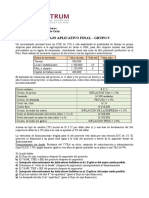 Curso Matemáticas Financieras: Trabajo Aplicativo Final Grupo 5