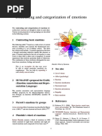 Contrasting and Categorization of Emotions