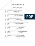 Irregular Verbs Practicing