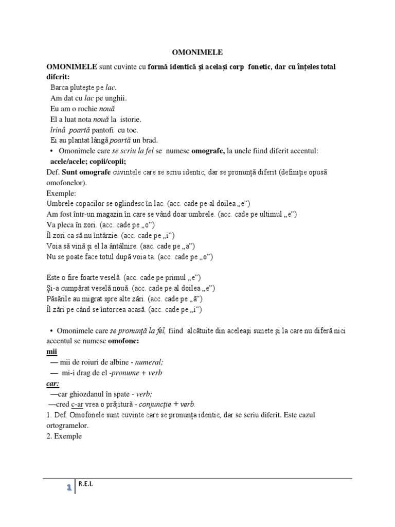 Omonime Pdf