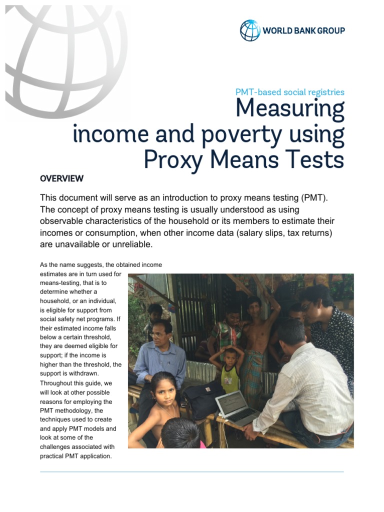Understanding Proxy Means Testing | PDF | Regression Analysis | Survey ...