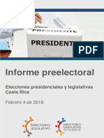 COS. Informe Preelectoral 2018