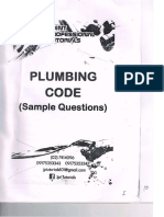 Plumbing Code (Sample Questions) R