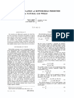 Direct Calculation of Bottom-Hole Pressures Natural Gas Wells