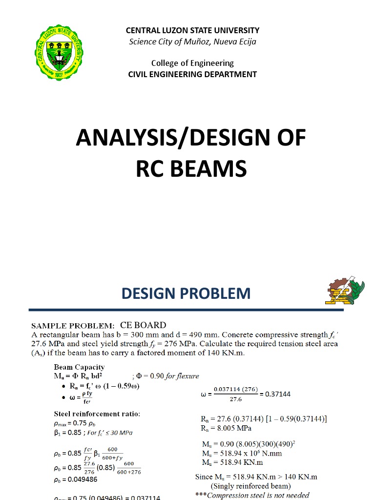 Singly Reinforced RC Beams | PDF