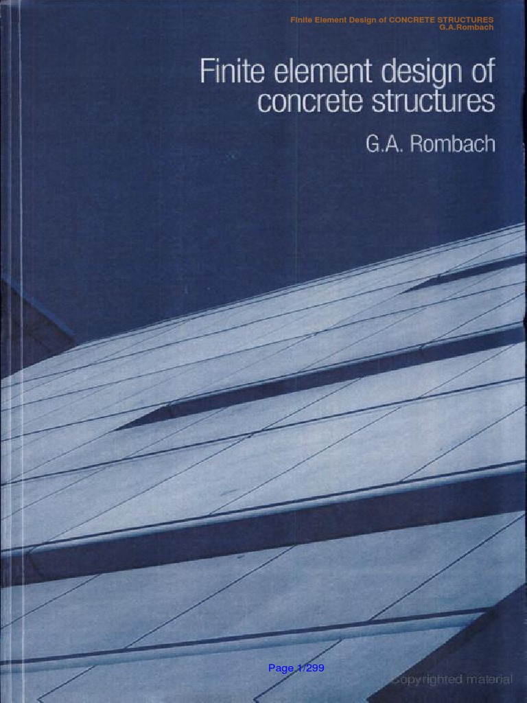 MEF Design of Concrete Structures PDF | PDF | Finite Element Method ...