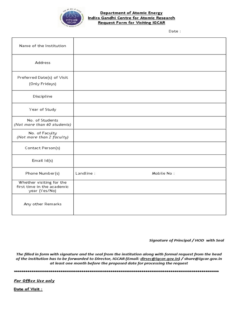 Visit Form | PDF