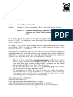 Charles Cherry's Letter To City Manager Rashad Young About Officer M.D. Royal's "Mistreatment"