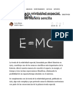 La Teoría de La Relatividad Especial, Explicada de Manera Sencilla