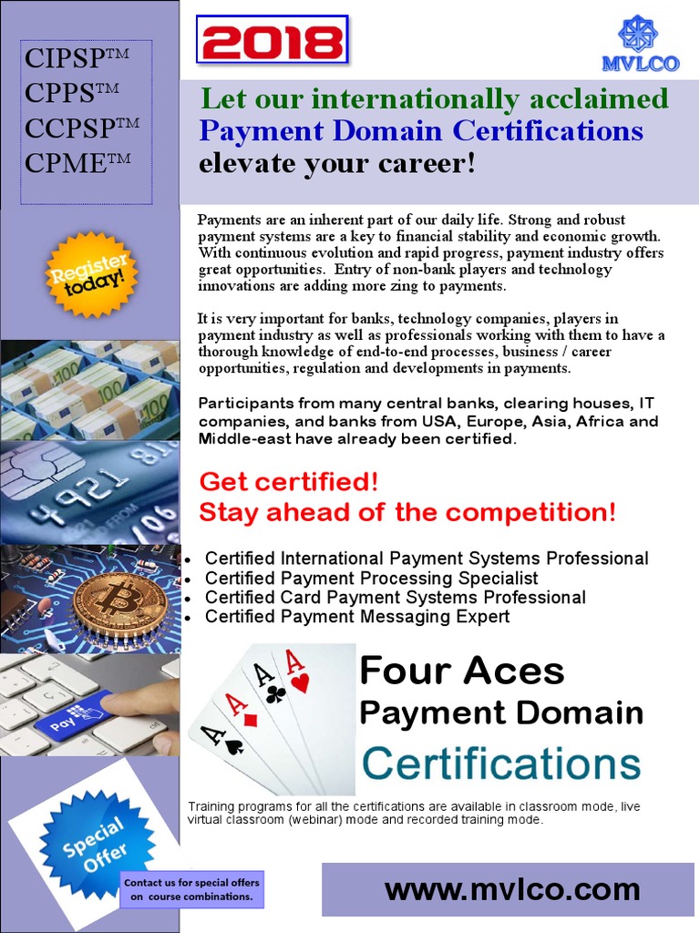 CIPSP Certification for Payment Professionals | PDF | Emv | Personal ...