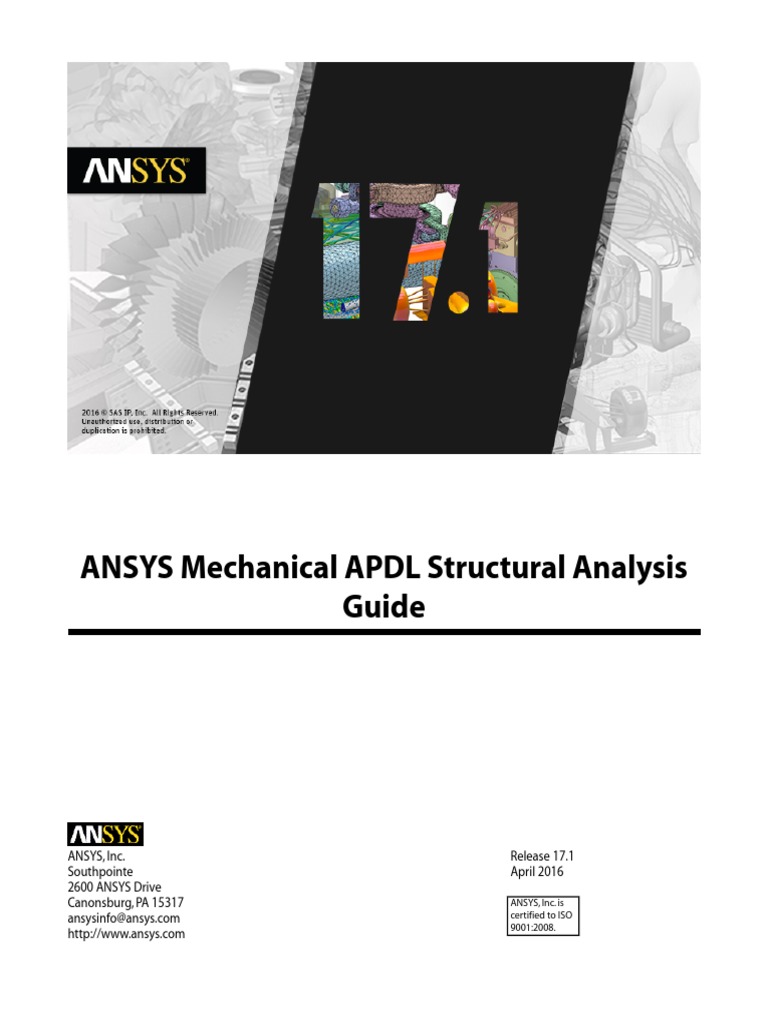 ANSYS Mechanical APDL Structural Analysis Guide PDF | PDF | Spectral ...