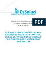 Directiva 015-Gg-Essalud-2014 PDF