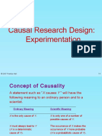 Casual Research Design-Experimentation