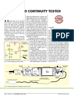 Leakage and Continuity Tester: Ideas