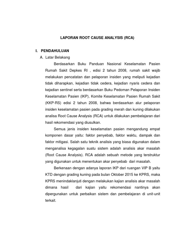 Laporan Rca 2017 | PDF