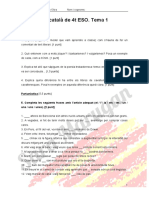 Examen 4t ESO (Tema 1) + Solucions