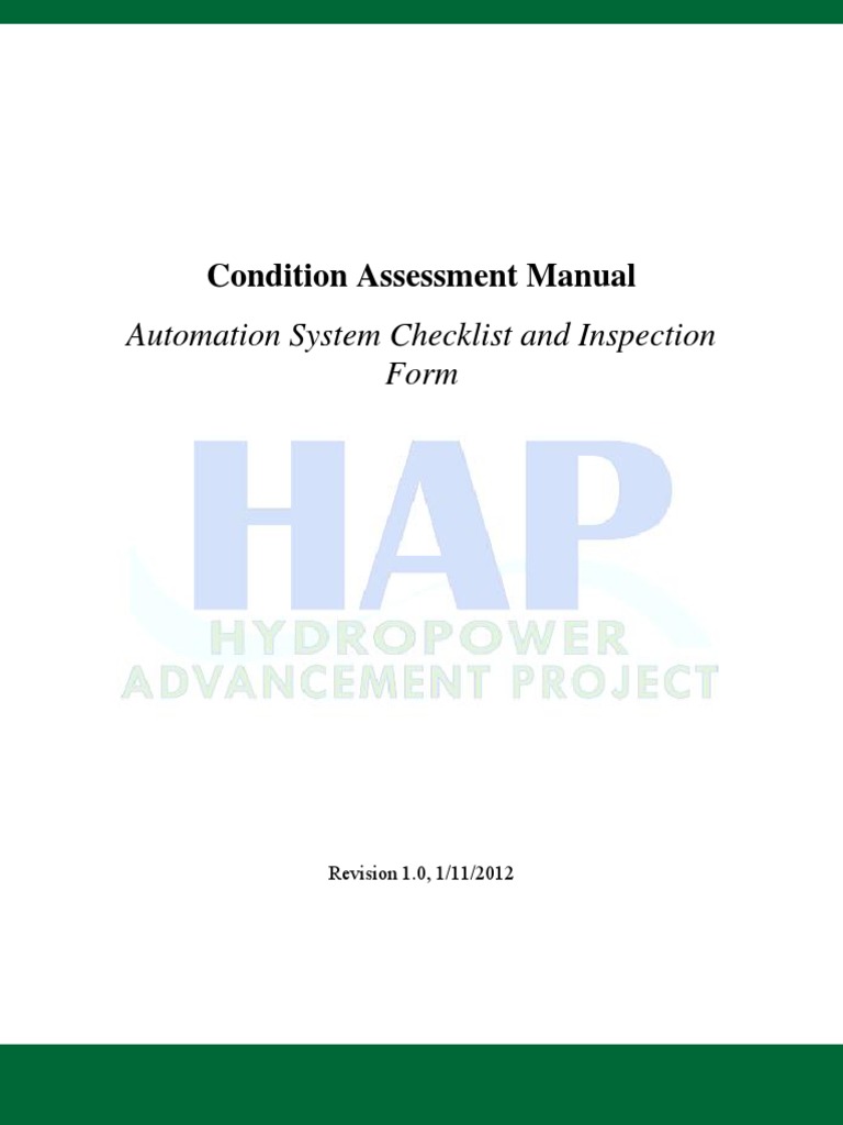 Automation System Inspection Checklist | PDF | Computer Network ...