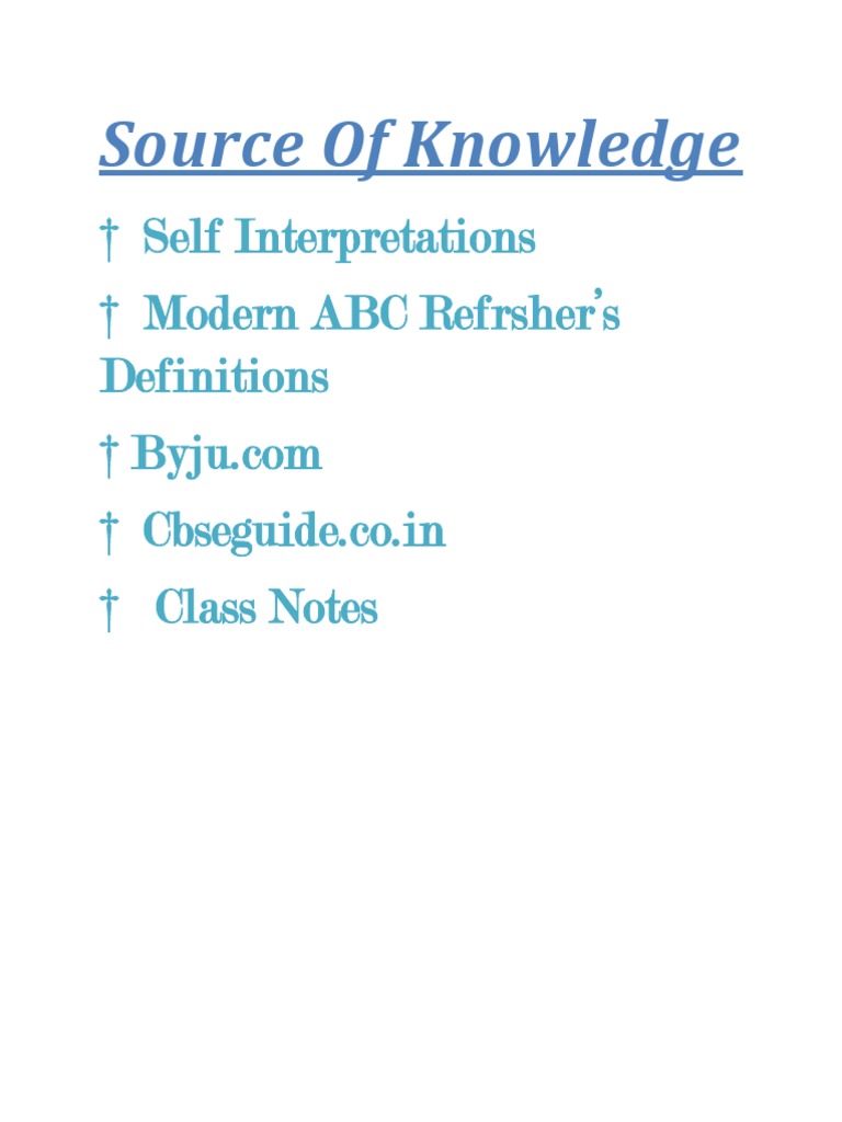 Self Interpretations Modern ABC Refrsher's Definitions Cbseguide - Co ...