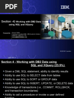 4) Working With DB2 Data Using SQL and XQuery