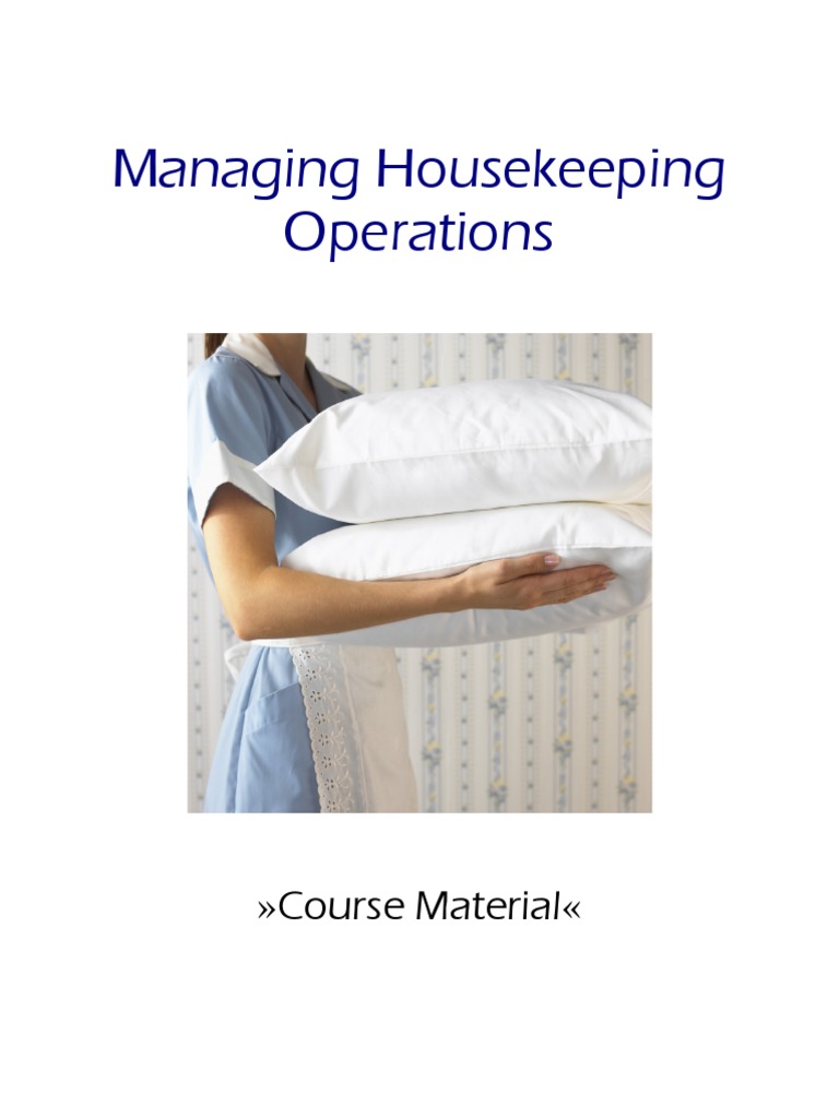Managing Housekeeping Operations PDF Hotel Employment