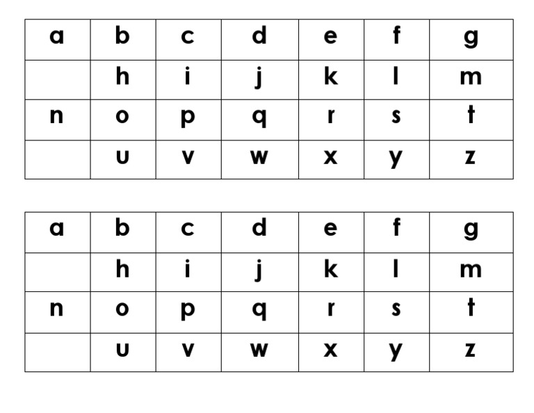 Alphabet Sequence Overview | PDF