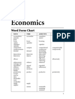 Word Form Chart (Economics)