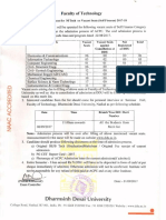 Notice M Tech Vacant Seats Admission Process 2017