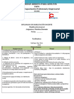 Cronograma Semanal Práctica Docente