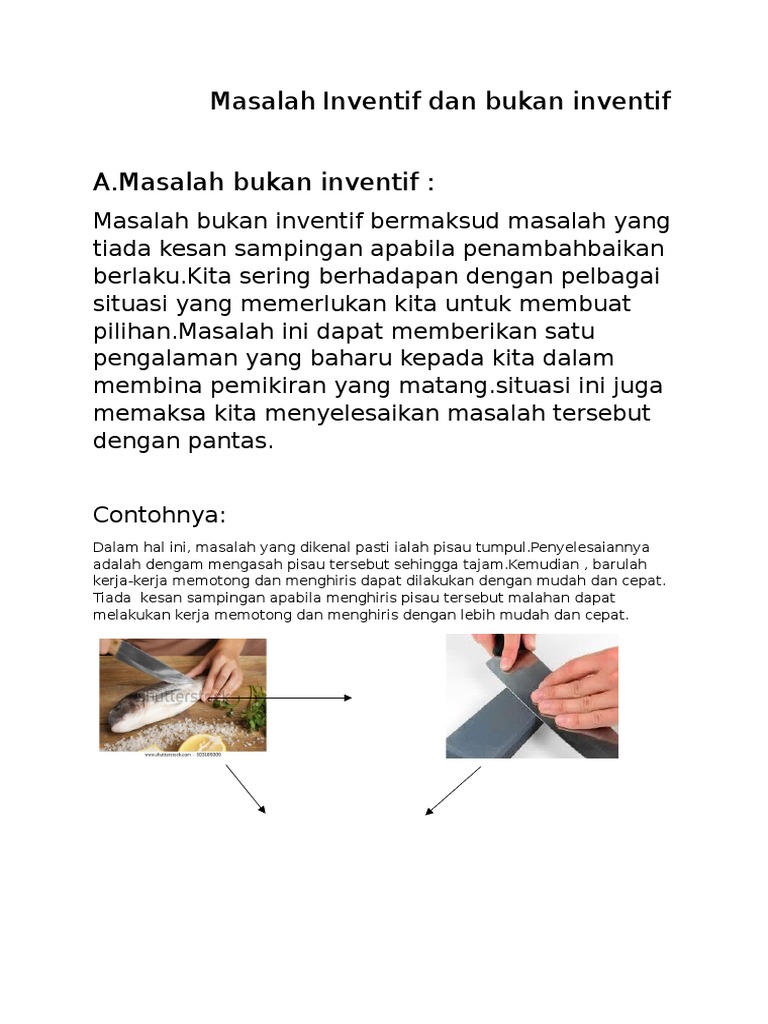 Proses Penyelesaian Masalah Bukan Inventif - BayleeilLee