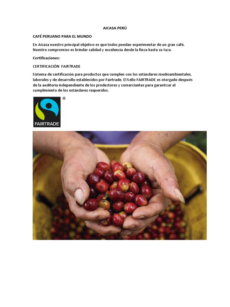 Aicasa Perú Pdf Café Sustentabilidad