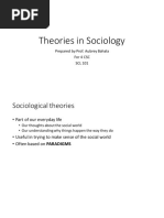 Sociological Theories