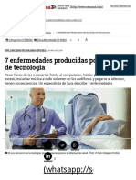 7 Enfermedades Producidas Por El Exceso de Tecnología