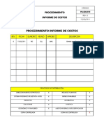 PA-GN-010 Informe de Costos