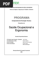 Saúde ocupacional e ergonomia