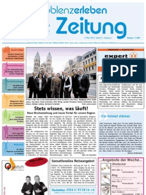 Koblenz-Erleben / KW 09 / 05.03.2010 / Die Zeitung Als E-Paper | PDF