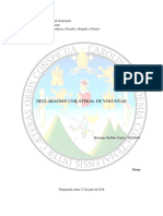 Declaración Unilateral de Voluntad