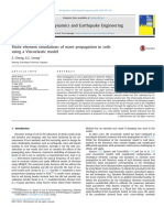 Finite Element Simulations of Wave Propagation in Soils Using A Viscoelastic Model