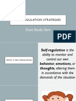 Self Regulation Strategies: Case Study: Sam
