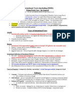 Intentional Torts (Including IIMD) : Prima Facie Case - in General