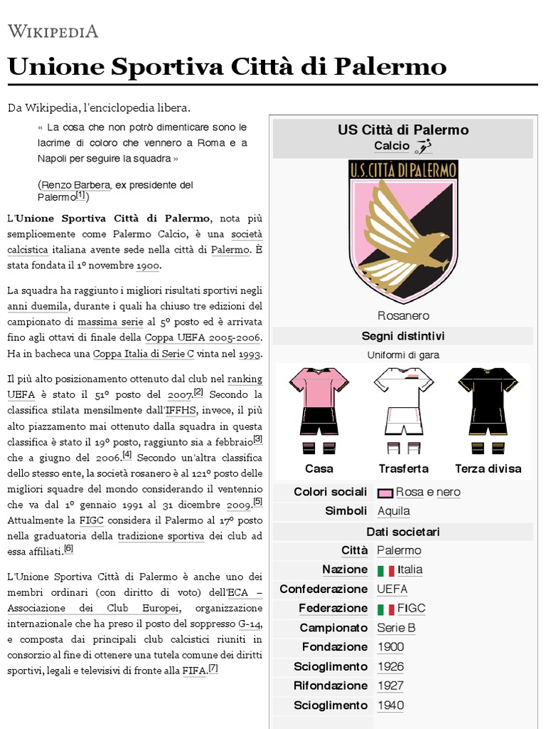Unione Sportiva Città di Palermo 2014-2015 - Wikipedia