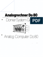 Analog Computer Do80 English German