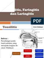 Tonsilitis, Faringitis, Laringitis
