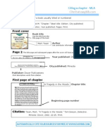 Structure:: Citing A Chapter - MLA