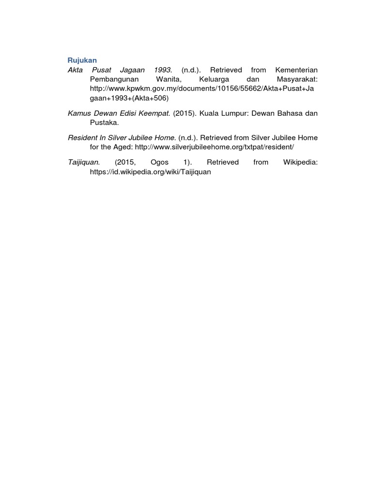 Rujukan Laporan | PDF