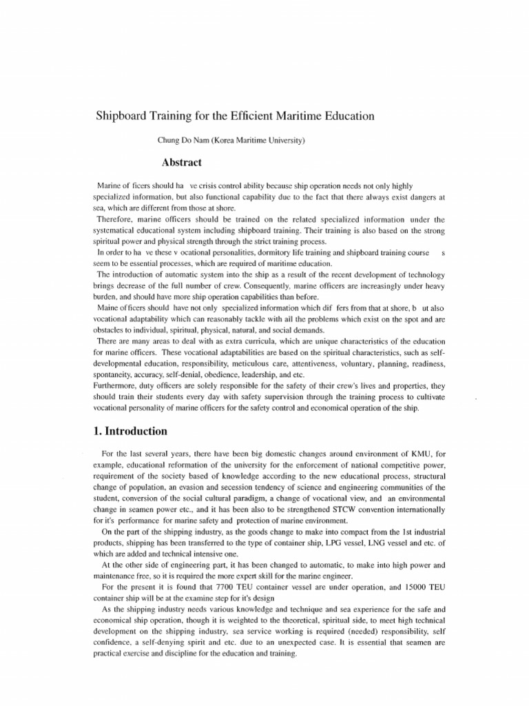 Shipboard Training for Marine Officers | PDF | Ships | Sailor