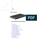 Cisco S170 Web Security Appliance: Uick Tart Uide