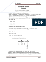 Eee-III-Analog Electronic Circuits (15ee34) - Assignment