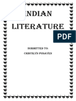Indian Literature: Submitted To: Cristilyn Pusayen