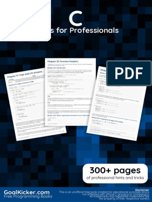 C Notes For Professionals Pointer Computer Programming C Programming Language - c90 id roblox