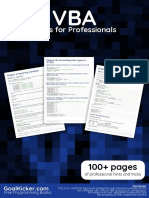 VBA Notes For Professionals